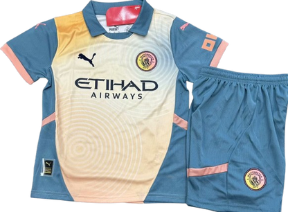 MANCHESTER CITY 24/25 kids special edition Definitely City jersey set shorts camiseta playera remera conjunto de niño edicion especial