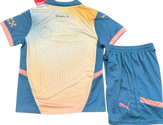 MANCHESTER CITY 24/25 kids special edition Definitely City jersey set shorts camiseta playera remera conjunto de niño edicion especial