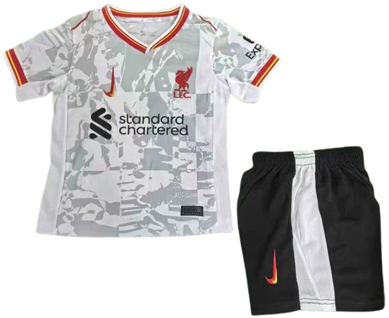 LIVERPOOL 24/25 third kids jersey shorts set tercera camiseta playera remera conjunto de niño