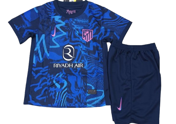 ATLETICO MADRID 24/25 third kids jersey shorts set tercera camiseta playera remera conjunto de niño