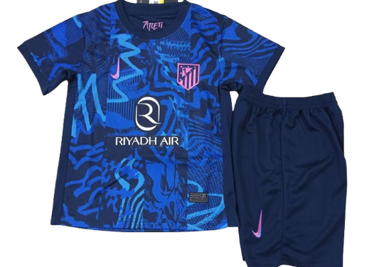 ATLETICO MADRID 24/25 third kids jersey shorts set tercera camiseta playera remera conjunto de niño