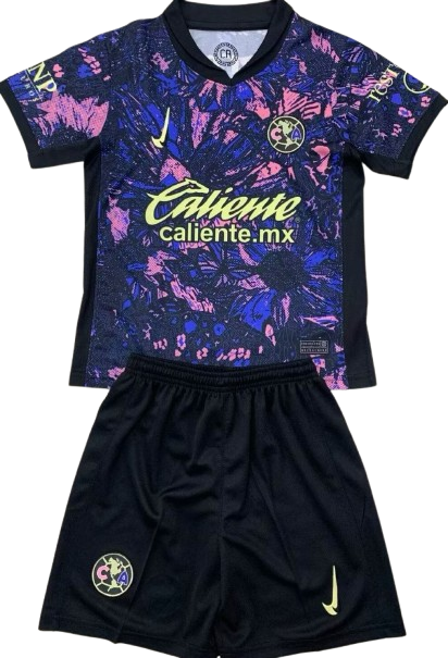 CLUB AMERICA 24/25 third kids jersey shorts set tercera camiseta playera conjunto de niño