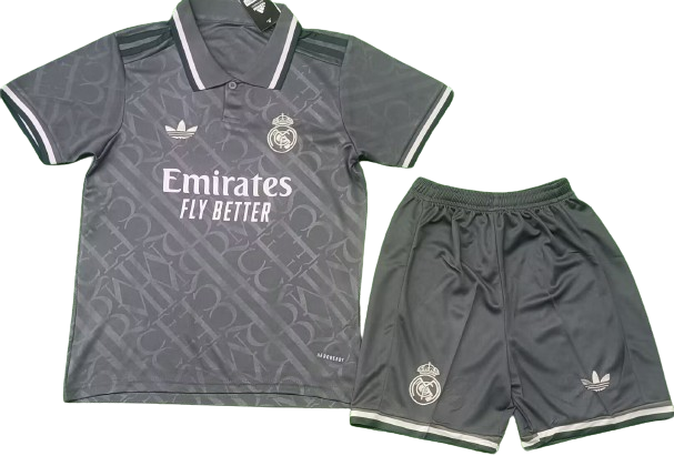 REAL MADRID 24/25 third kids jersey shorts set tercera camiseta remera playera conjunto de niño