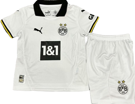 BORUSSIA DORTMUND 24/25 third kids jersey shorts set tercera camiseta playera remera conjunto de niño