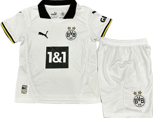 BORUSSIA DORTMUND 24/25 third kids jersey shorts set tercera camiseta playera remera conjunto de niño