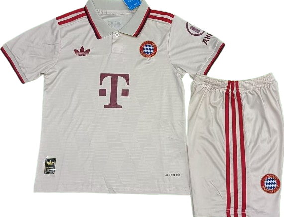 BAYERN MUNICH 24/25 third kids jersey shorts set tercera camiseta playera remera conjunto de niño