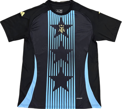 ARGENTINA 2024 black pre match training jersey camiseta remera negra de entrenamiento