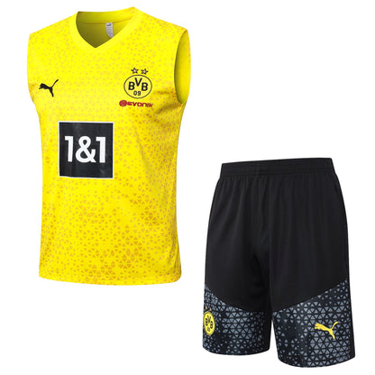 BORUSSIA DORTMUND 23/24 training tank top sleeveless jersey shorts set camiseta sin manga conjunto de entrenamiento