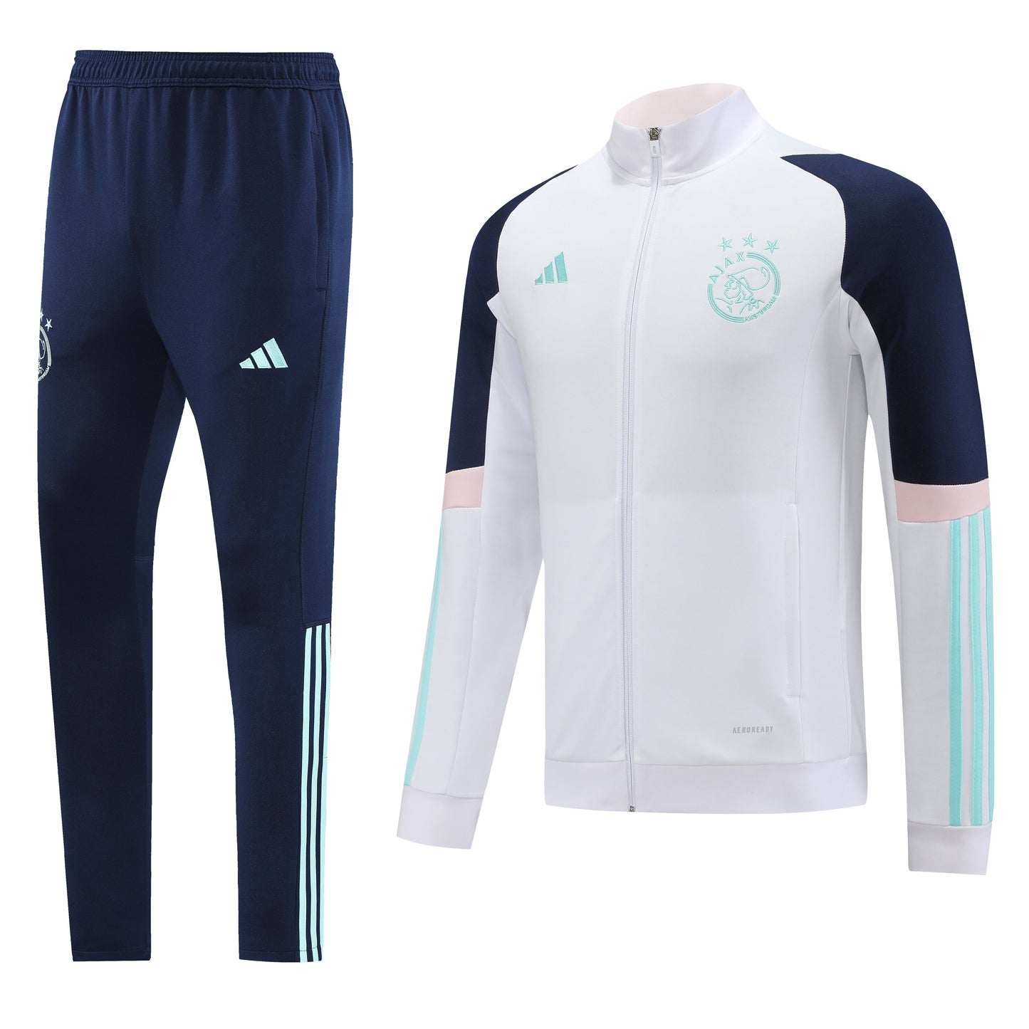 AJAX 23/24 white navy blue training jacket tracksuit set sudadera de entrenamiento