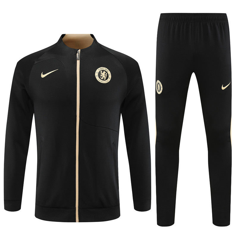 CHELSEA 23/24 black gold training jacket tracksuit set sudadera de entrenamiento