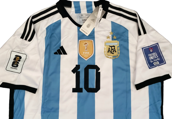 ARGENTINA 2023 home champion jersey camiseta remera playera campeon del mundial local Messi 10