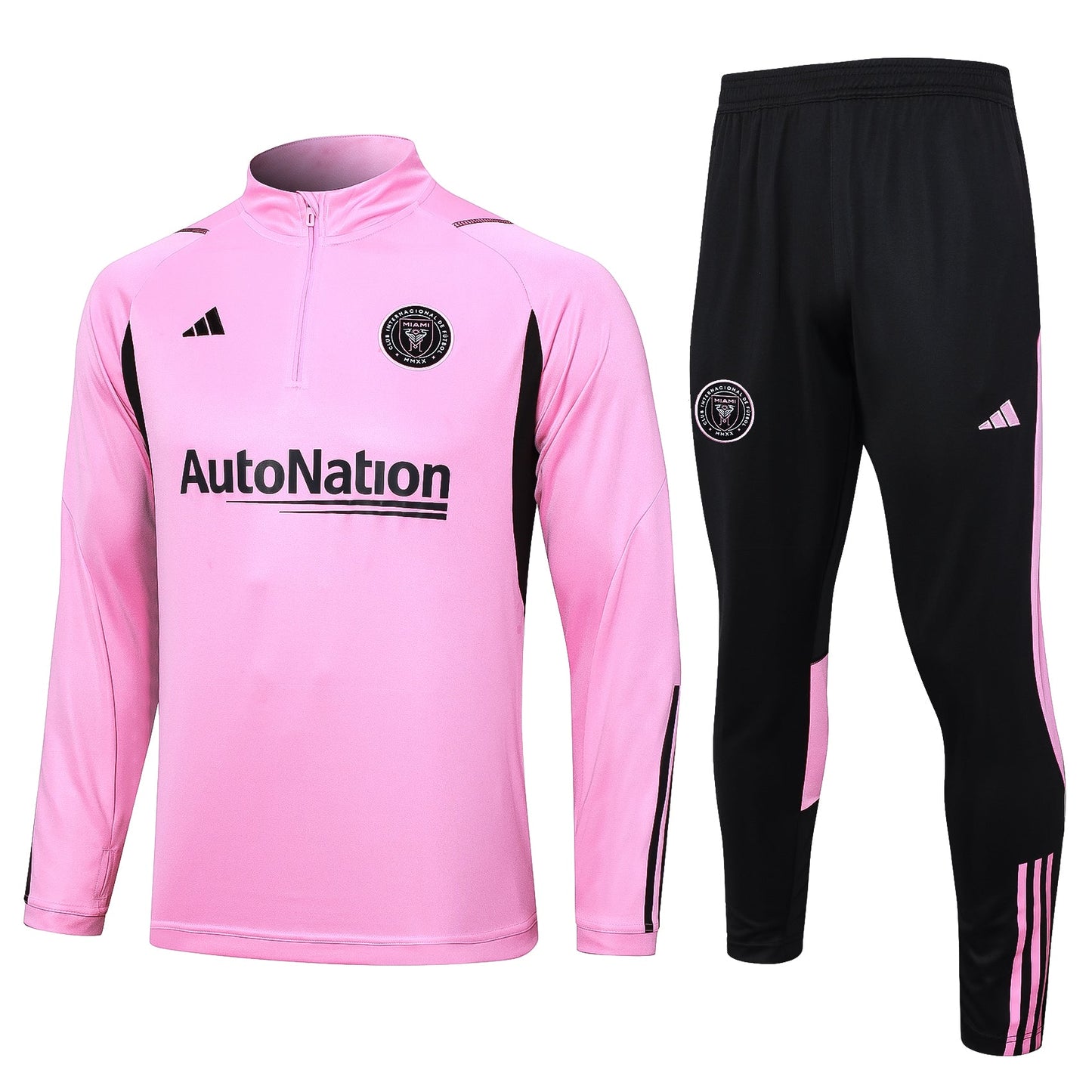 INTER MIAMI pink black training sweatshirt tracksuit set sudadera de entrenamiento