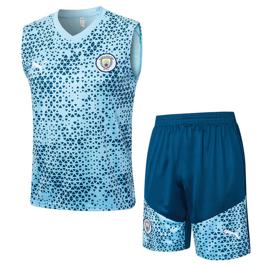 MANCHESTER CITY training tank top sleeveless jersey set conjunto camiseta de entrenamiento sin manga