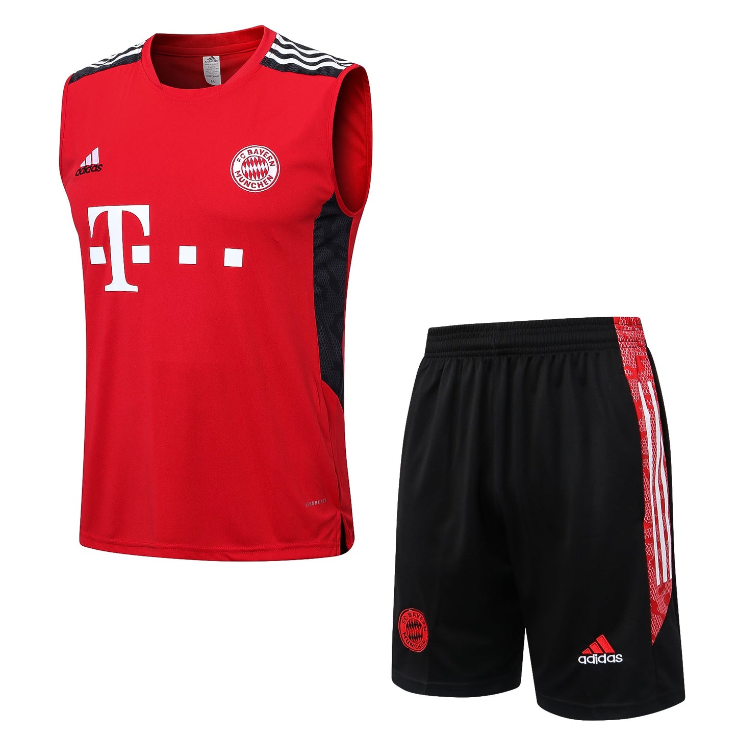 BAYERN MUNICH black red training tank top sleeveless jersey set conjunto camiseta de entrenamiento sin manga