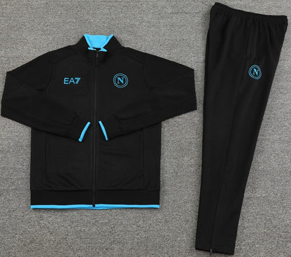 NAPOLI 23/24 black training jacket tracksuit set sudadera de entrenamiento