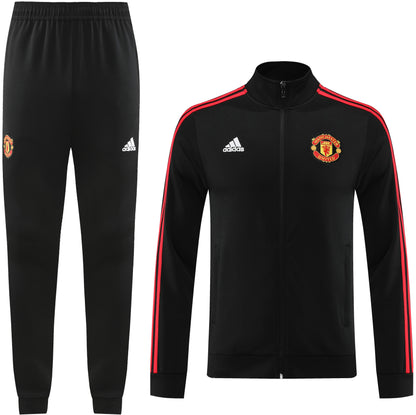 MANCHESTER UNITED 23/24 black red training jacket tracksuit set sudadera de entrenamiento