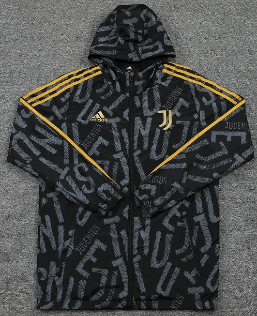 JUVENTUS black gold windbreaker training jacket chaqueta cortavientos