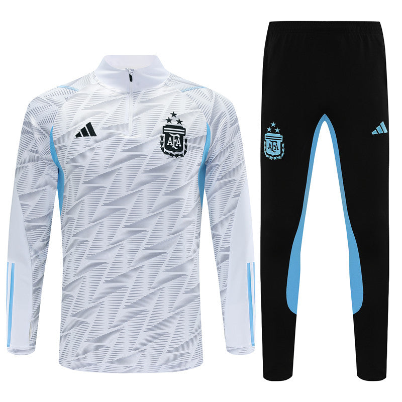 ARGENTINA black white training sweatshirt tracksuit set sudadera de entrenamiento