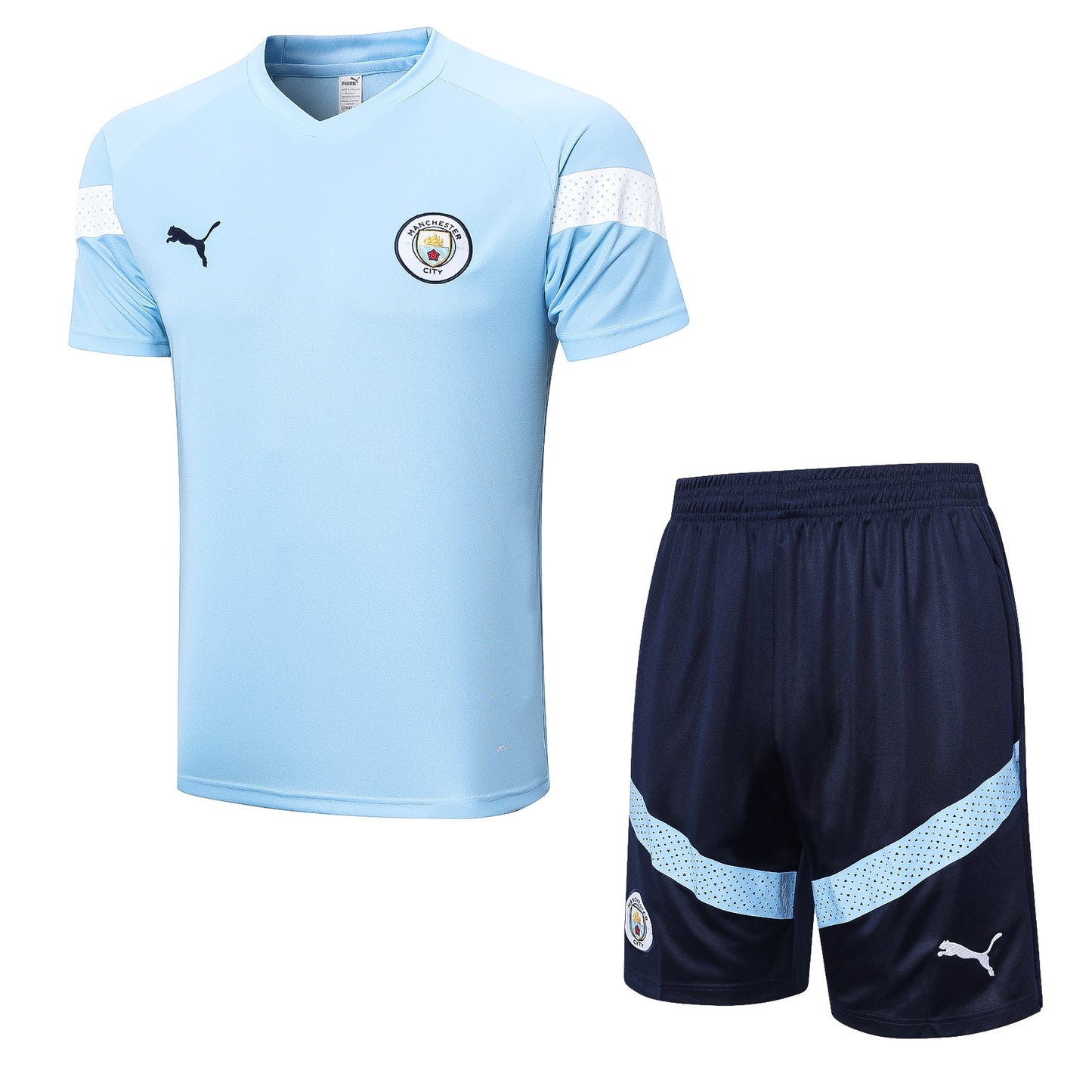 MANCHESTER CITY 23/24 sky blue pre match training jersey shorts set camiseta playera remera conjunto de entrenamiento