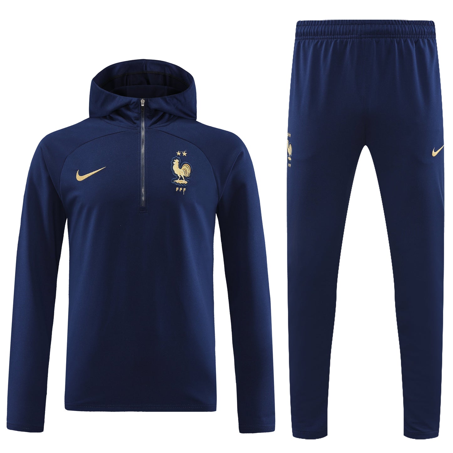 FRANCE Francia navy blue training sweatshirt hoodie tracksuit set campera sudadera con capucha