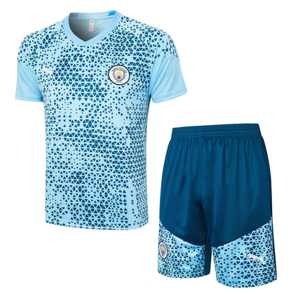 MANCHESTER CITY 23/24 pre match training jersey shorts set camiseta playera remera conjunto de entrenamiento