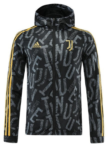 JUVENTUS black gold windbreaker training jacket chaqueta cortavientos