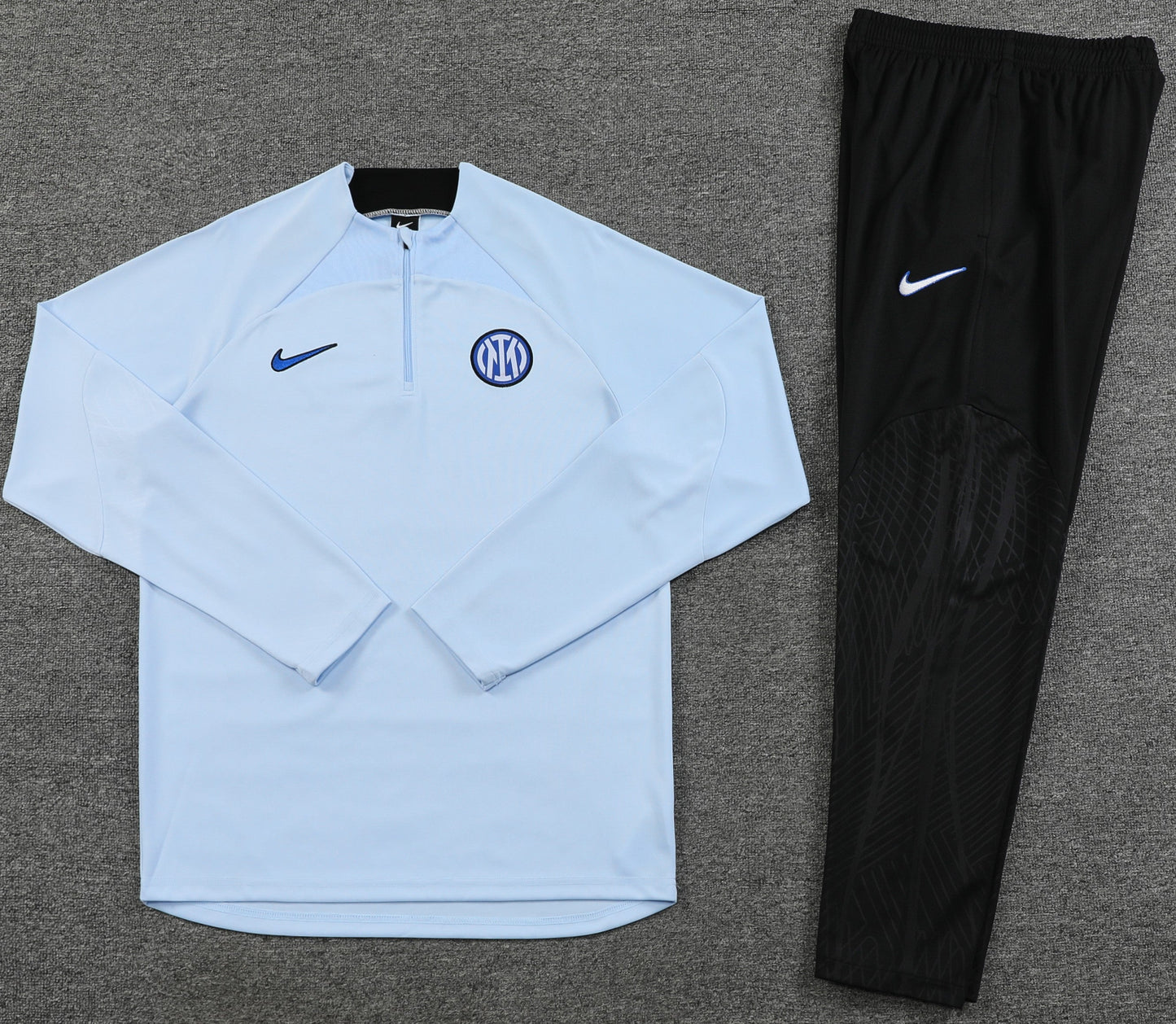 INTER MILAN light blue black training sweatshirt tracksuit set sudadera de entrenamiento