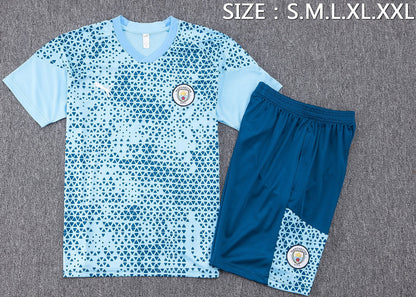 MANCHESTER CITY 23/24 pre match training jersey shorts set camiseta playera remera conjunto de entrenamiento