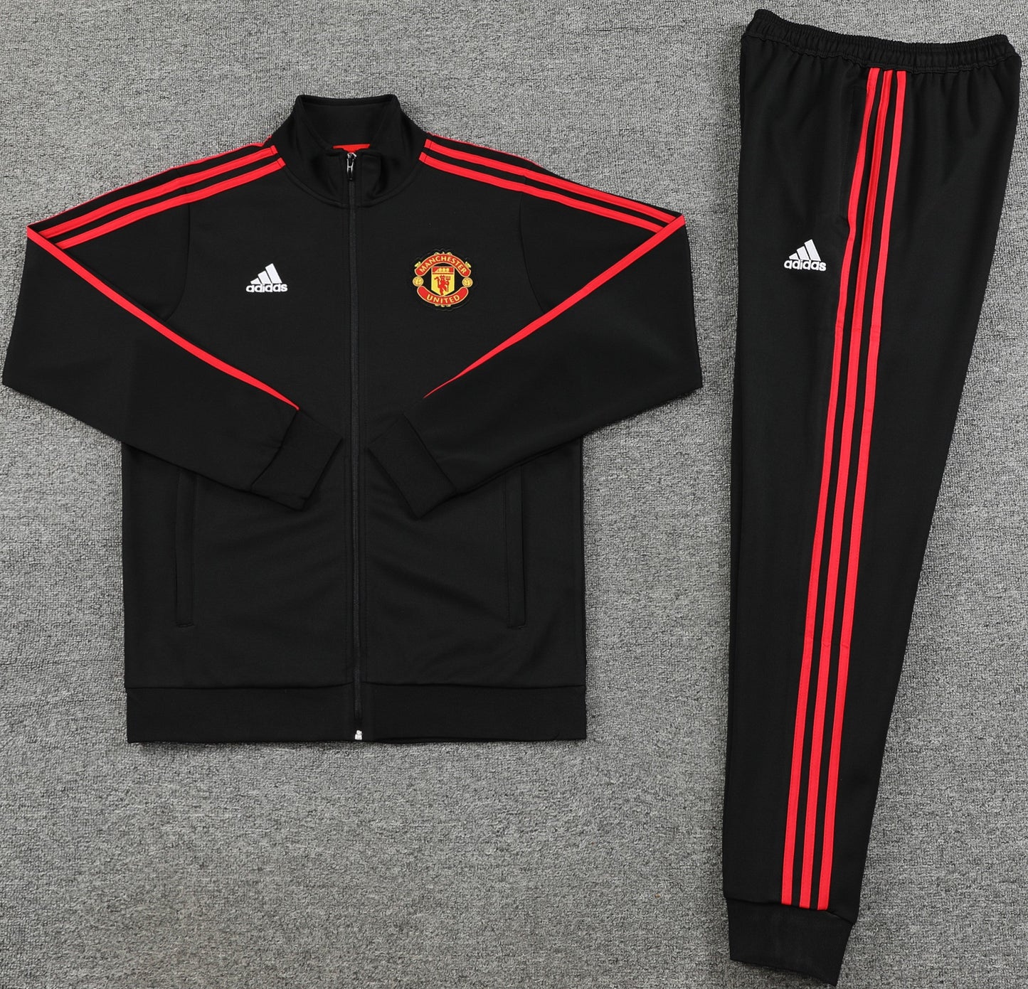 MANCHESTER UNITED 23/24 black red training jacket tracksuit set sudadera de entrenamiento