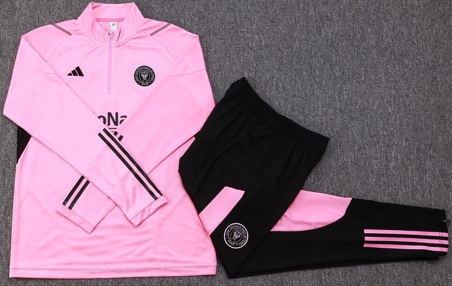 INTER MIAMI pink black training sweatshirt tracksuit set sudadera de entrenamiento