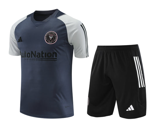 INTER MIAMI 23/24 black gray training jersey shorts set camiseta remera conjunto de entrenamiento