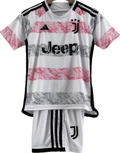 JUVENTUS 23/24 away kids jersey set shorts camiseta playera remera conjunto de niño visitante