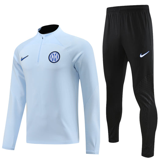 INTER MILAN light blue black training sweatshirt tracksuit set sudadera de entrenamiento