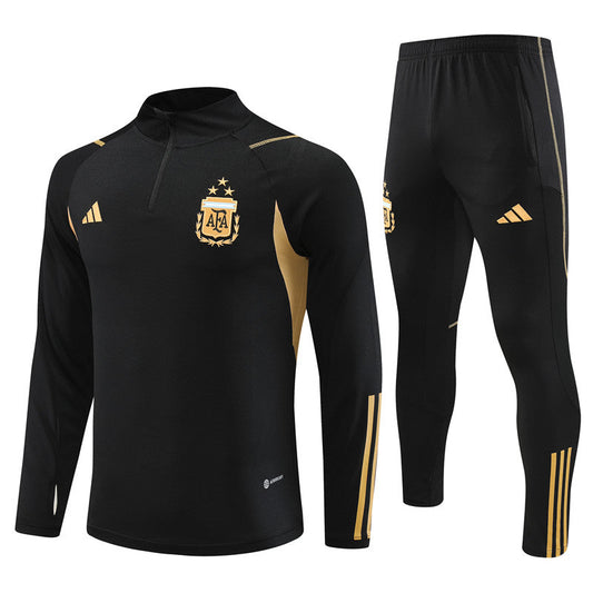 ARGENTINA 2023 black training sweatshirt tracksuit set sudadera de entrenamiento