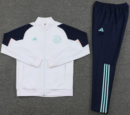 AJAX 23/24 white navy blue training jacket tracksuit set sudadera de entrenamiento