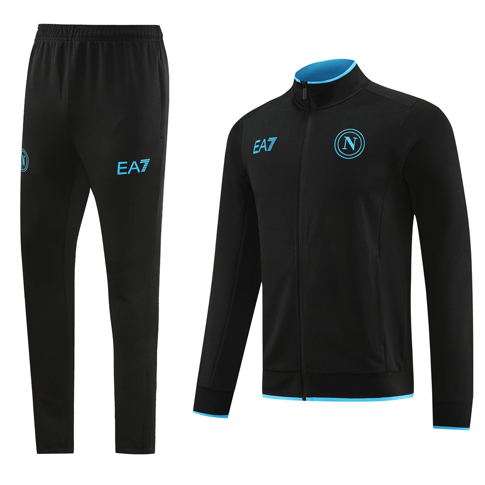 NAPOLI 23/24 black training jacket tracksuit set sudadera de entrenamiento