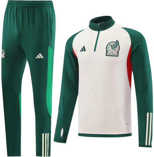 MEXICO training sweatshirt tracksuit white green set sudadera de entrenamiento