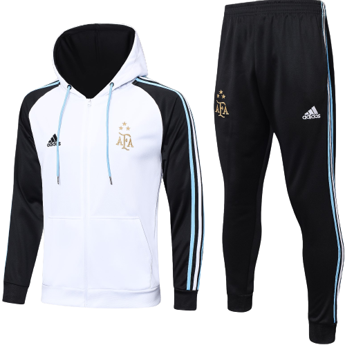 ARGENTINA black white training jacket hoodie tracksuit set campera sudadera con capucha