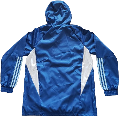 ARGENTINA blue windbreaker winter coat training jacket chaqueta campera cortavientos azul