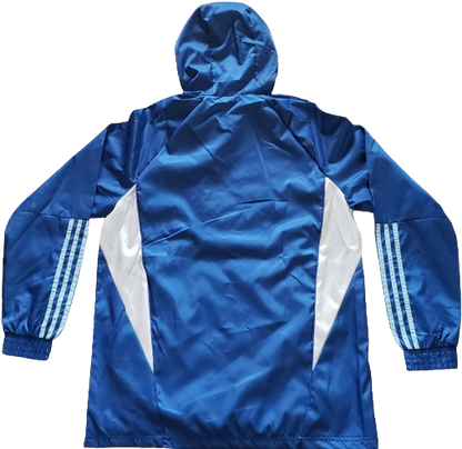 ARGENTINA blue windbreaker winter coat training jacket chaqueta campera cortavientos azul