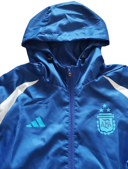 ARGENTINA blue windbreaker winter coat training jacket chaqueta campera cortavientos azul