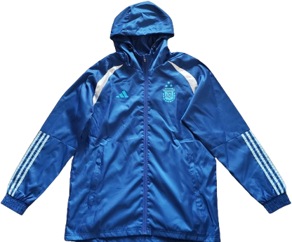 ARGENTINA blue windbreaker winter coat training jacket chaqueta campera cortavientos azul