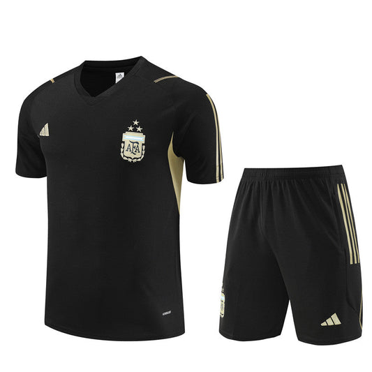 ARGENTINA black training jersey set camiseta conjunto de entrenamiento negra