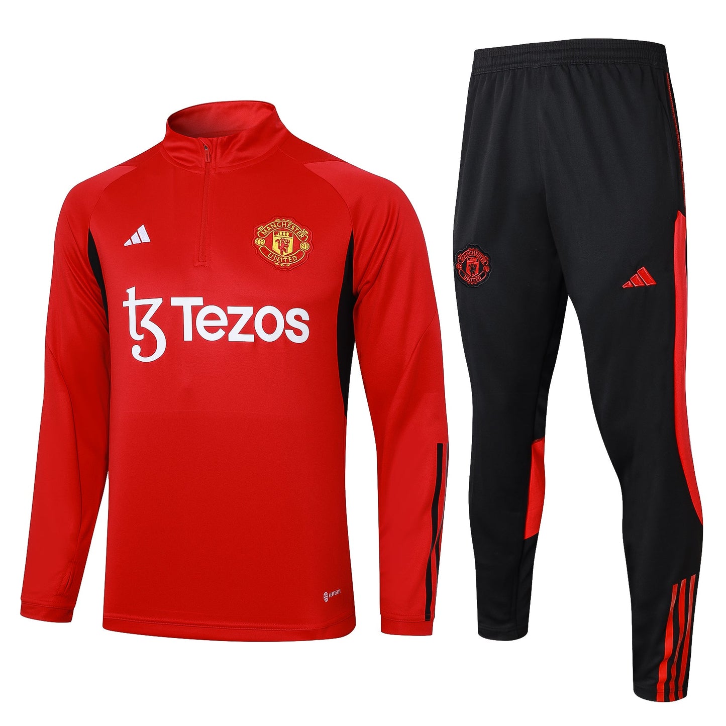 MANCHESTER UNITED 23/24 red black training sweatshirt tracksuit set sudadera de entrenamiento