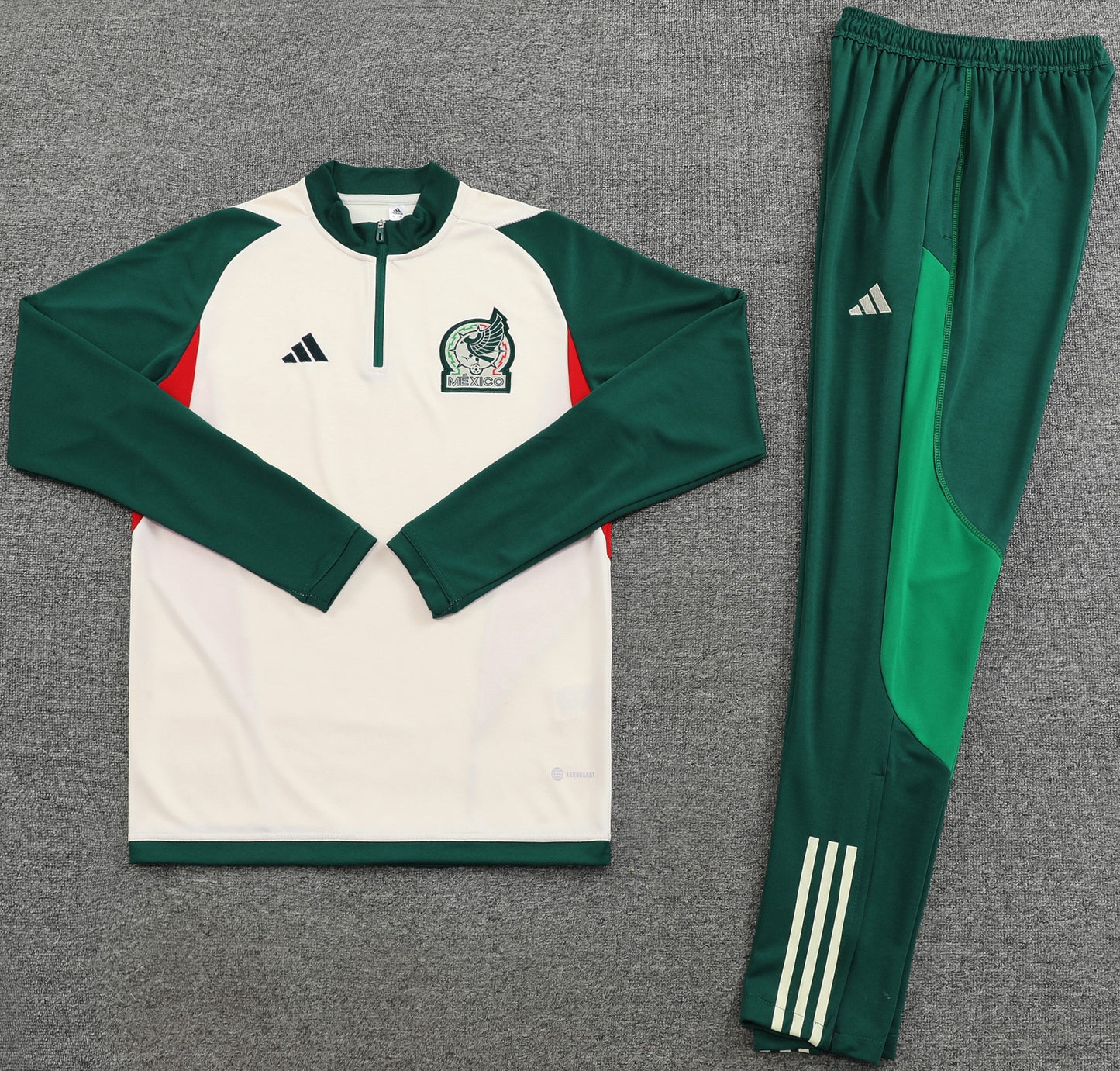 MEXICO training sweatshirt tracksuit white green set sudadera de entrenamiento