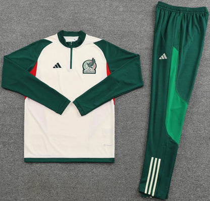 MEXICO training sweatshirt tracksuit white green set sudadera de entrenamiento