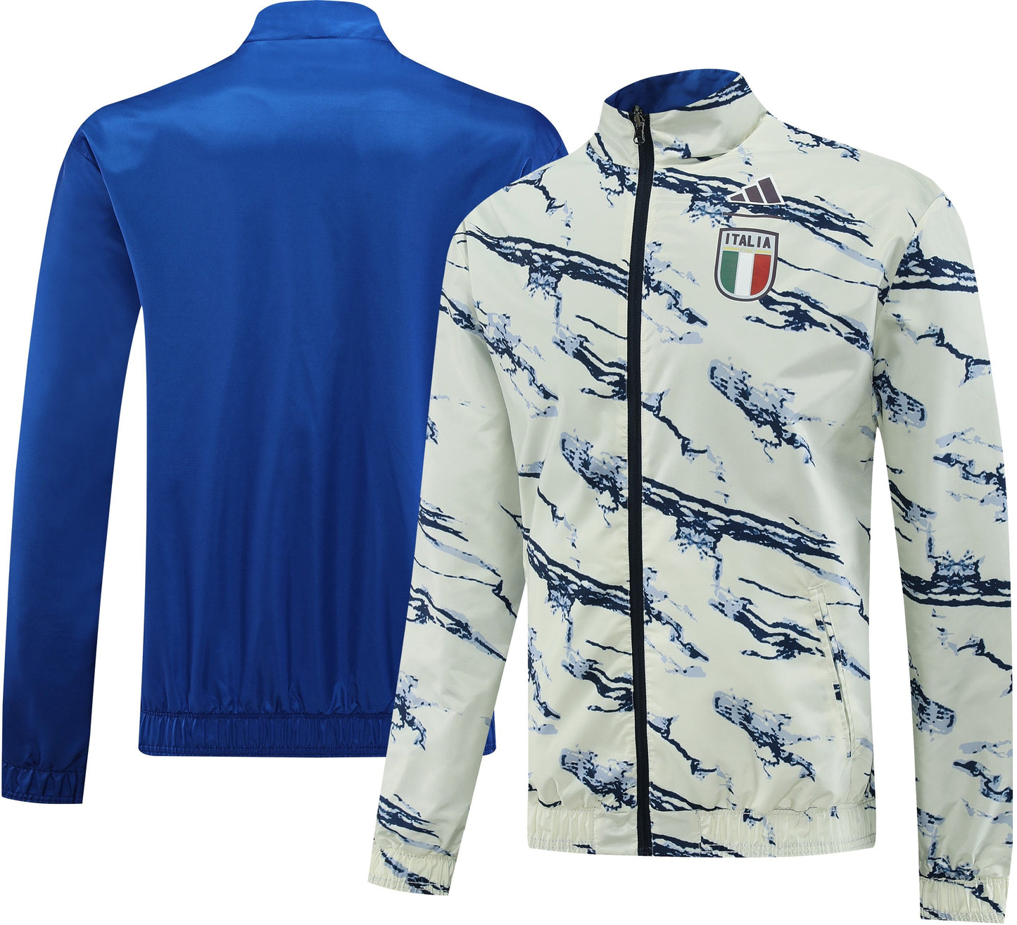 ITALY Italia reversible windbreaker winter coat training jacket campera chaqueta cortavientos