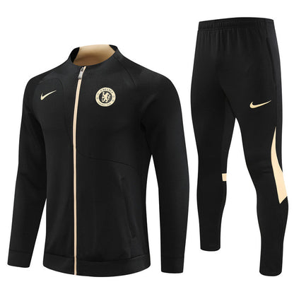 CHELSEA 23/24 black gold training jacket tracksuit set sudadera de entrenamiento