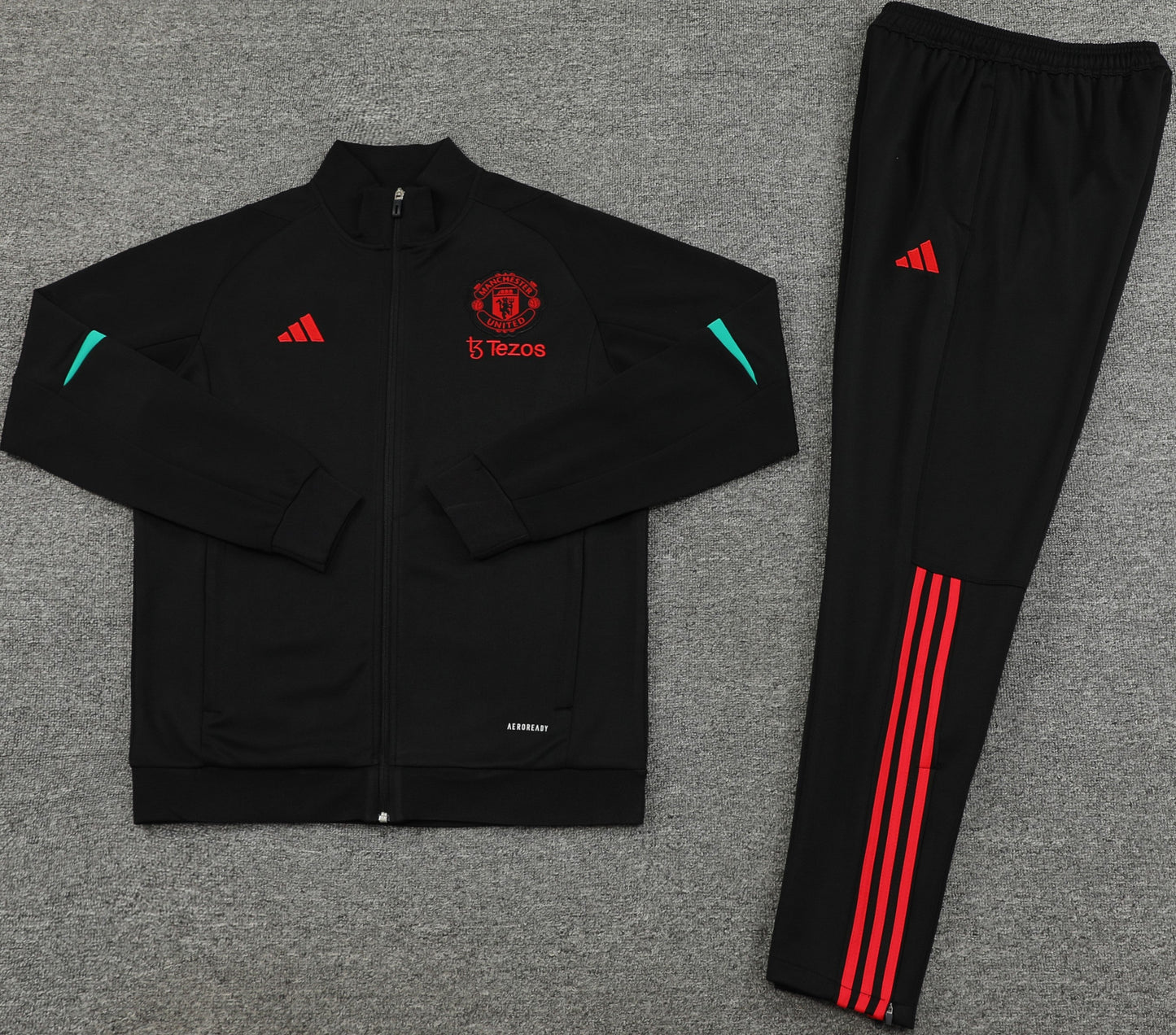 MANCHESTER UNITED 23/24 black training jacket tracksuit set sudadera de entrenamiento