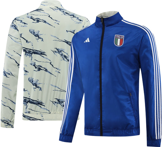 ITALY Italia reversible windbreaker winter coat training jacket campera chaqueta cortavientos